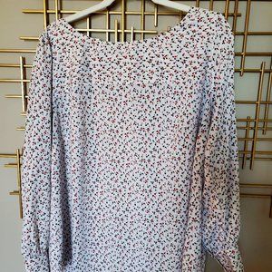 Loft Plus Size 16 Womens Floral Blouse